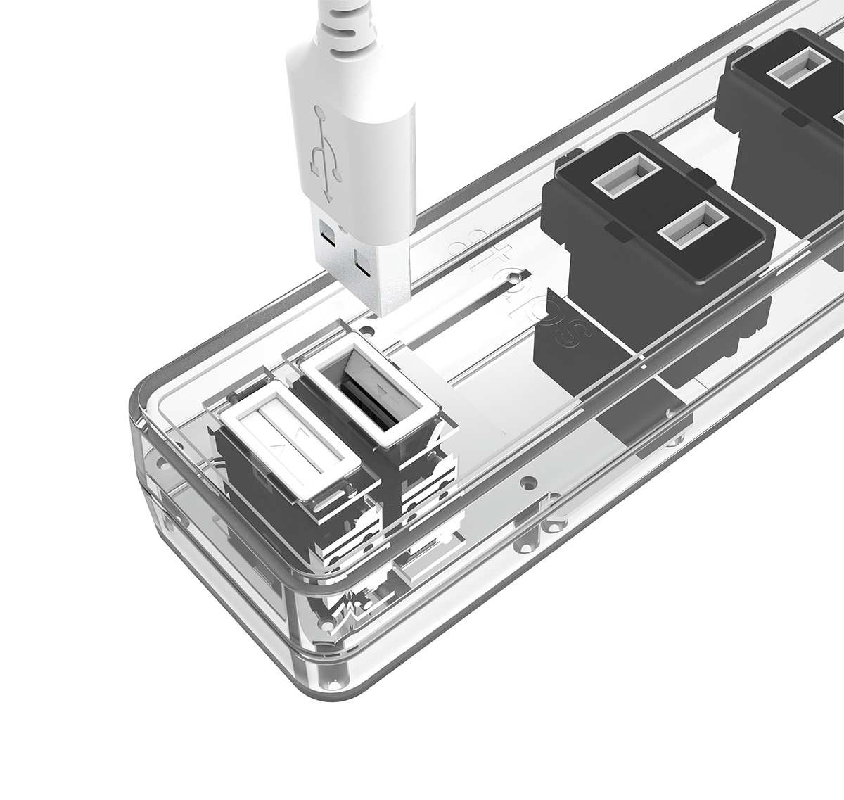 製品情報 | USBゲート搭載コンセント6個口タップ1.5ｍ | GT615-WT | 株式会社トップランド(TOPLAND)
